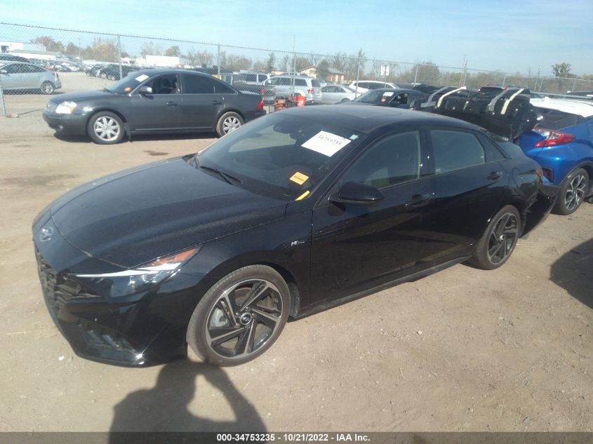 2021 HYUNDAI ELANTRA N LINE VIN: KMHLR4AF9MU187679