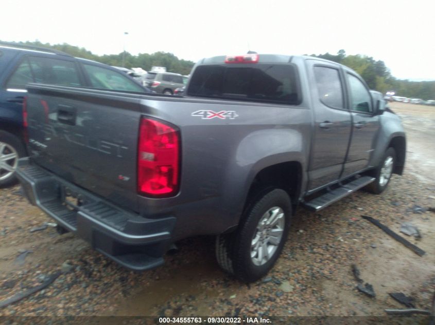 2021 CHEVROLET COLORADO 4WD LT VIN: 1GCGTCEN0M1235249