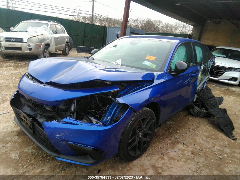 2022 HONDA CIVIC SEDAN SPORT VIN: 2HGFE2F57NH605082