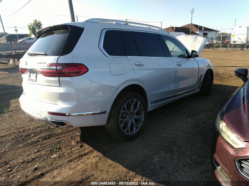 2022 BMW X7 XDRIVE40I VIN: 5UXCW2C05N9N02457