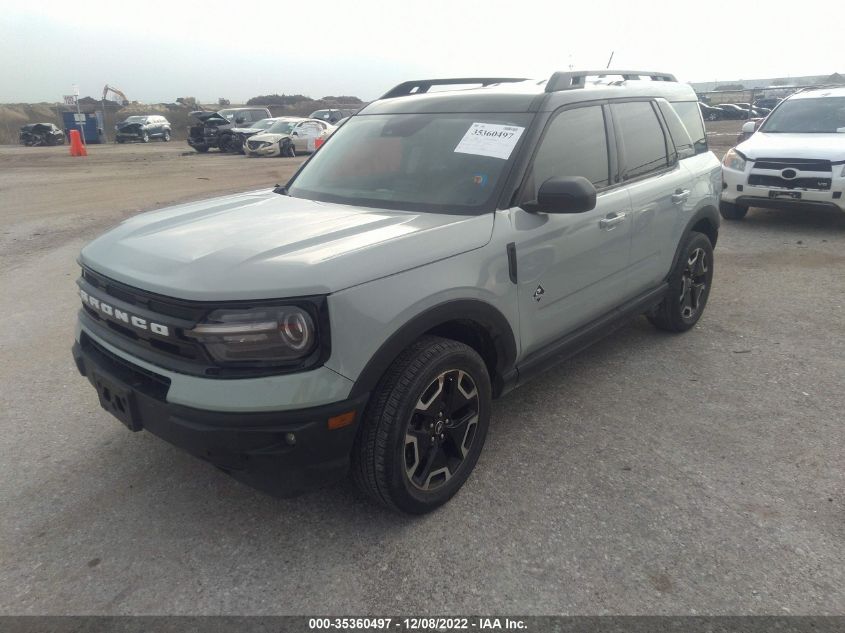 2022 FORD BRONCO SPORT OUTER BANKS VIN: 3FMCR9C62NRD26229