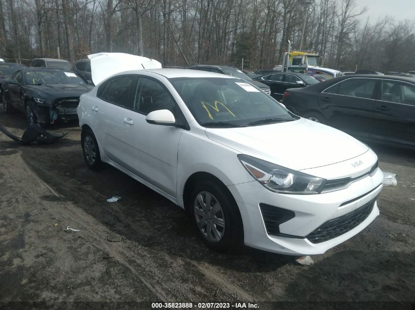 2022 KIA RIO LX VIN: 3KPA24AD8NE455040