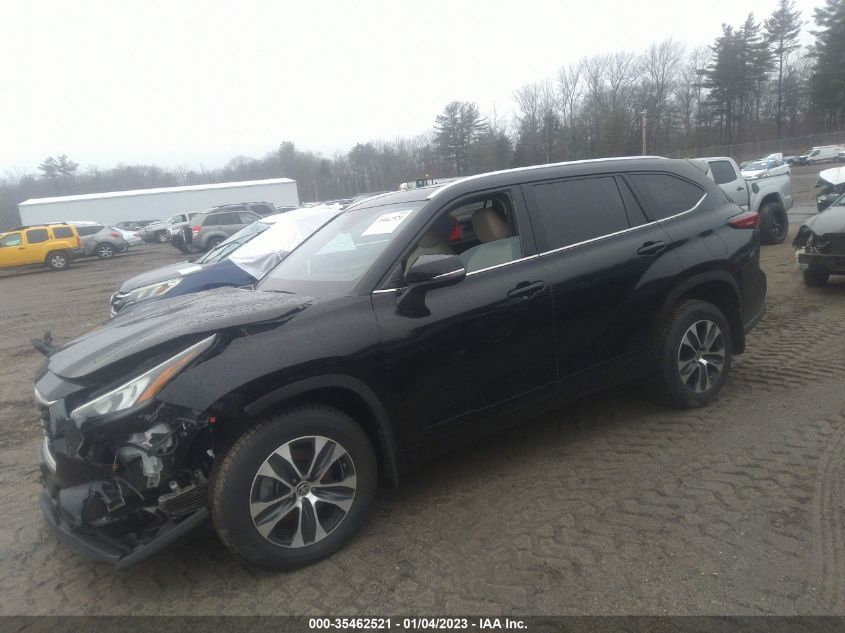 2020 TOYOTA HIGHLANDER XLE VIN: 5TDGZRBH3LS055670