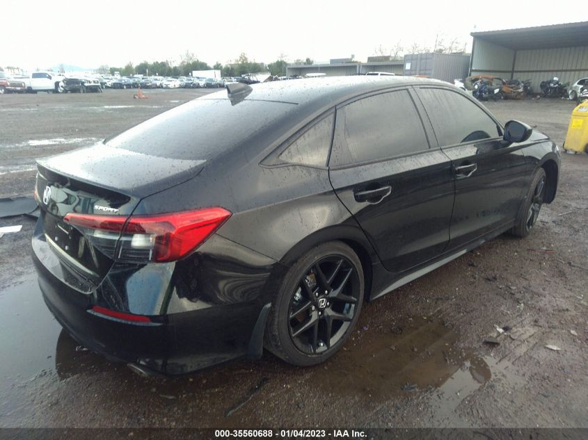 2022 HONDA CIVIC SEDAN SPORT VIN: 2HGFE2F53NH599023