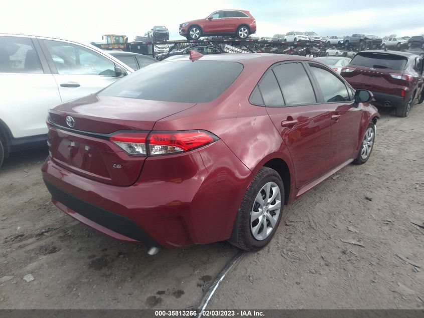 2022 TOYOTA COROLLA LE VIN: 5YFEPMAE4NP373266