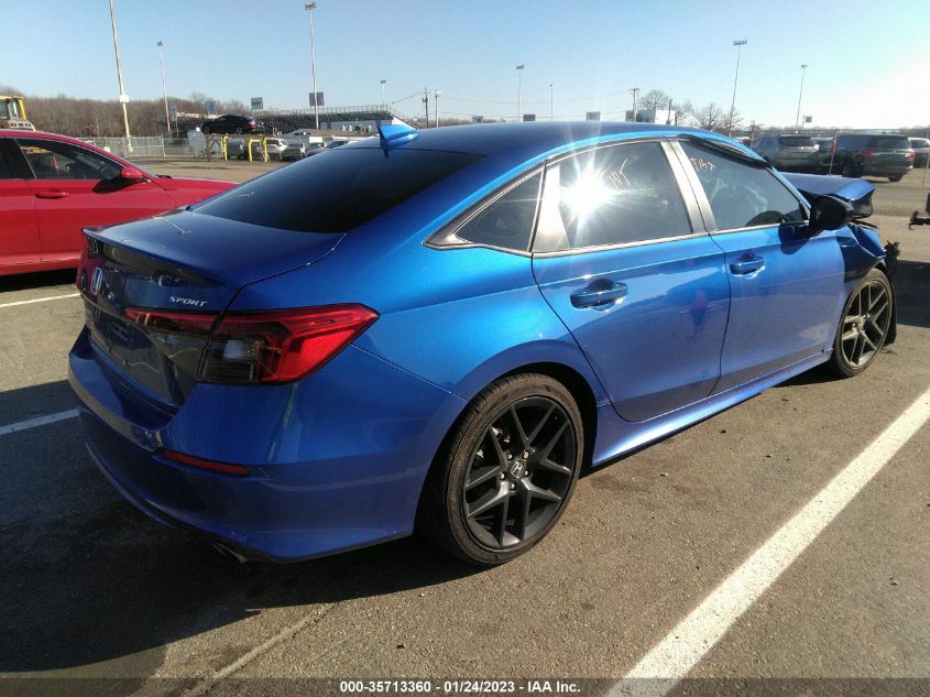 2022 HONDA CIVIC SEDAN SPORT VIN: 2HGFE2F50NH577772