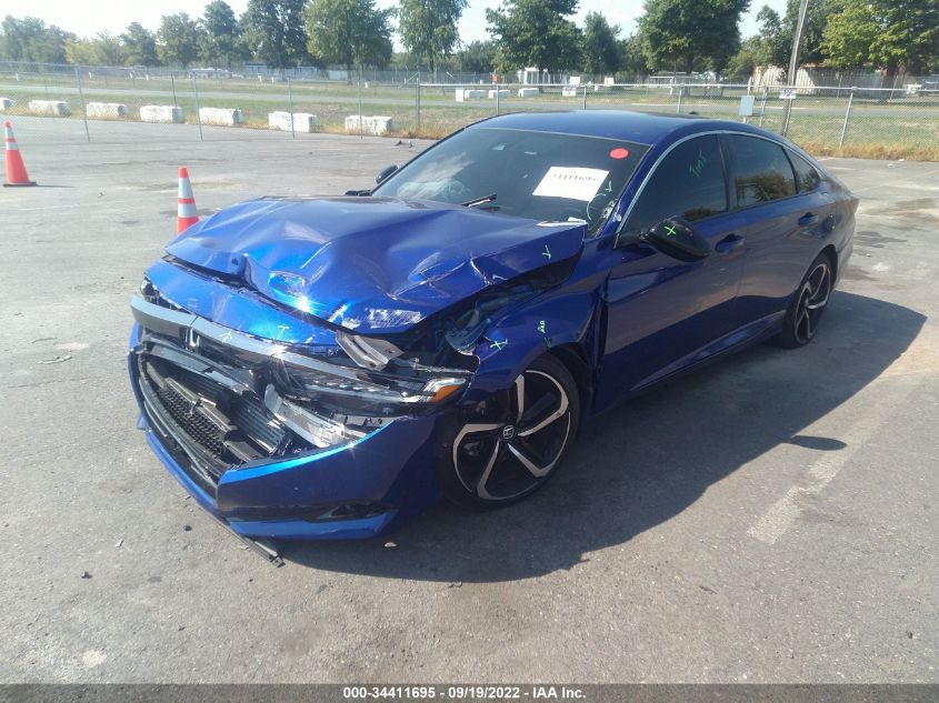 2021 HONDA ACCORD SEDAN SPORT SE VIN: 1HGCV1F44MA113143