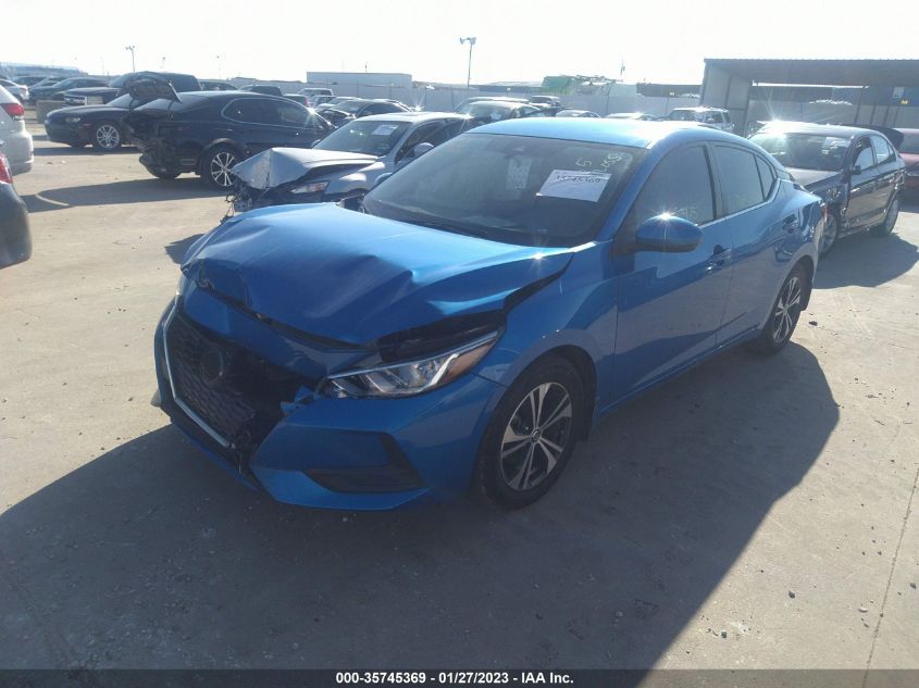 2022 NISSAN SENTRA SV VIN: 3N1AB8CV0NY231291