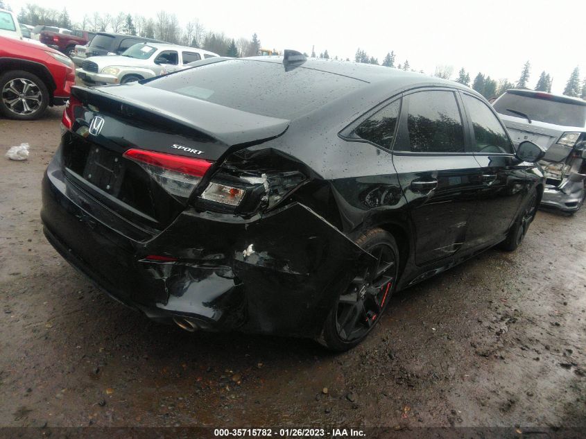 2022 HONDA CIVIC SEDAN SPORT VIN: 2HGFE2F53NH504430