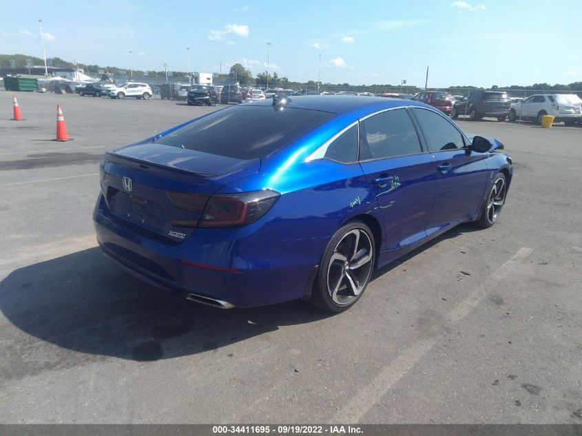 2021 HONDA ACCORD SEDAN SPORT SE VIN: 1HGCV1F44MA113143