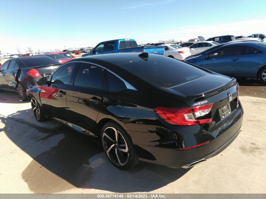 2022 HONDA ACCORD SEDAN SPORT VIN: 1HGCV1F31NA094687
