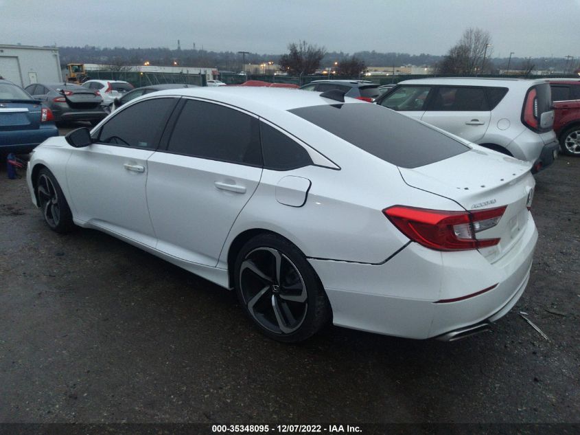 2021 HONDA ACCORD SEDAN SPORT VIN: 1HGCV1F32MA105758