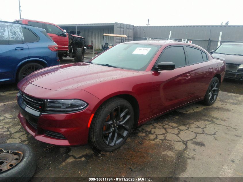 2021 DODGE CHARGER SXT VIN: 2C3CDXBG6MH653491
