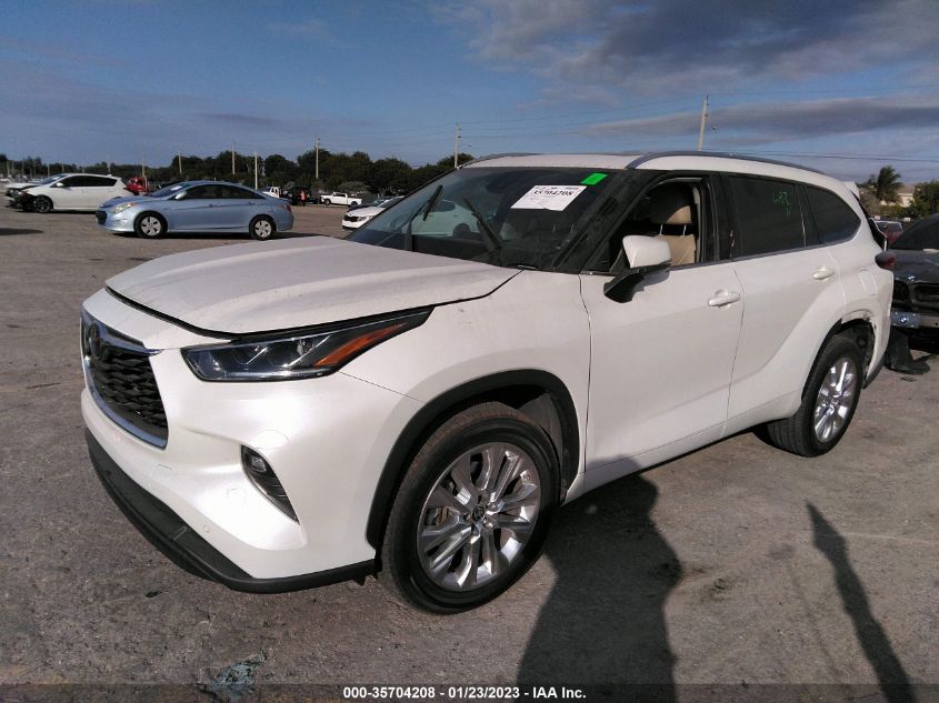 2021 TOYOTA HIGHLANDER LIMITED/PLATINUM VIN: 5TDYZRAHXMS529962