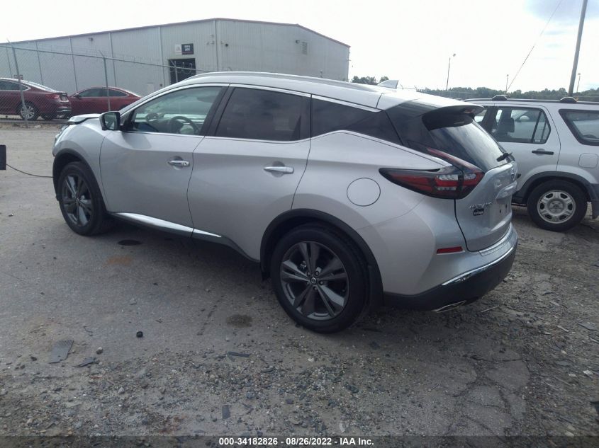 2021 NISSAN MURANO PLATINUM VIN: 5N1AZ2DJ2MC120665