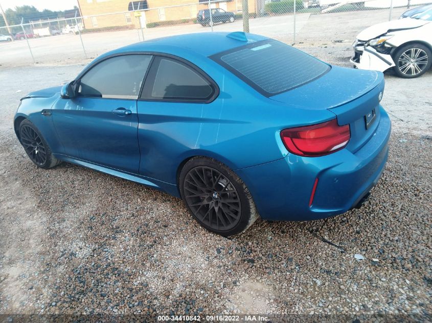 2021 BMW M2 COMPETITION VIN: WBS2U7C08M7G40001