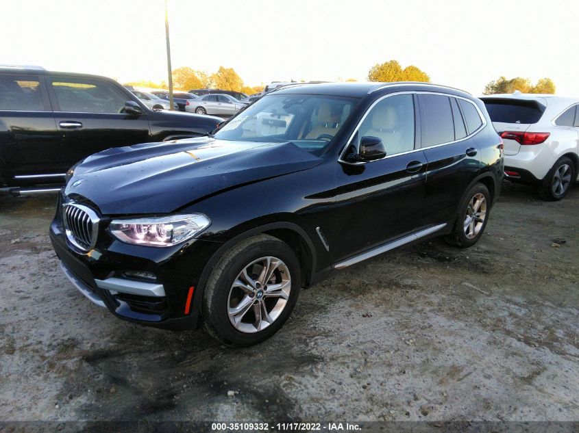 2021 BMW X3 SDRIVE30I VIN: 5UXTY3C08M9E03651