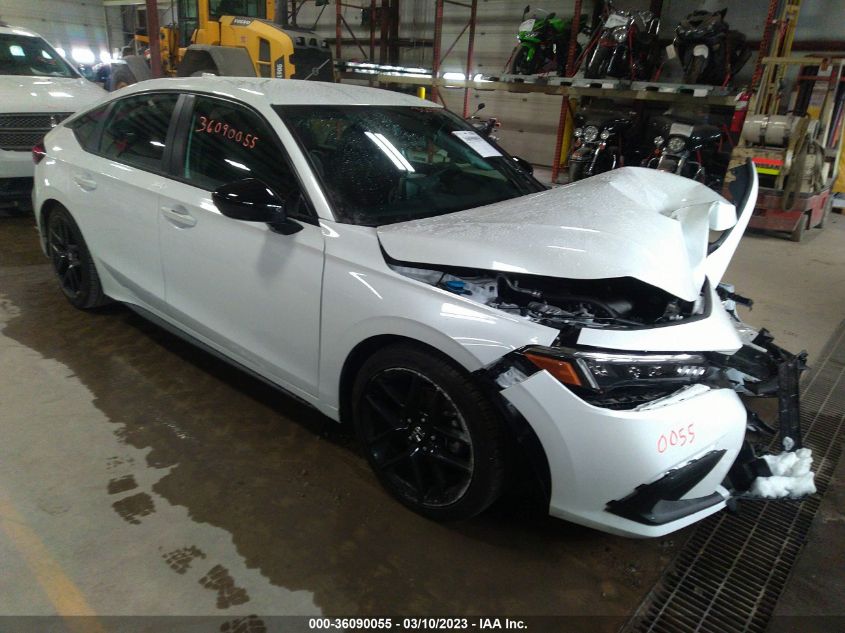 2022 HONDA CIVIC HATCHBACK SPORT VIN: 19XFL2H81NE016214