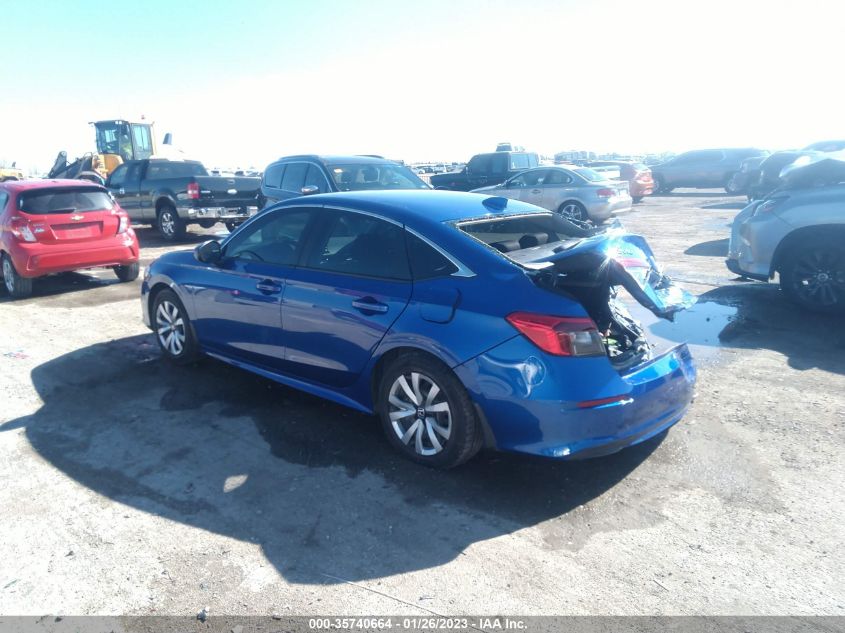 2022 HONDA CIVIC SEDAN LX VIN: 2HGFE2F2XNH548558