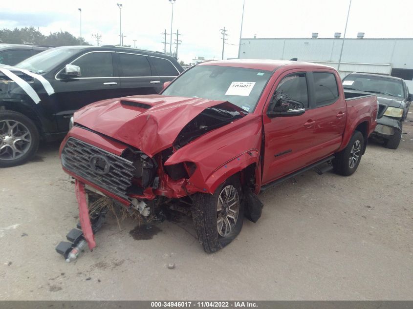 2022 TOYOTA TACOMA 2WD SR5/TRD SPORT VIN: 3TMAZ5CN9NM185538