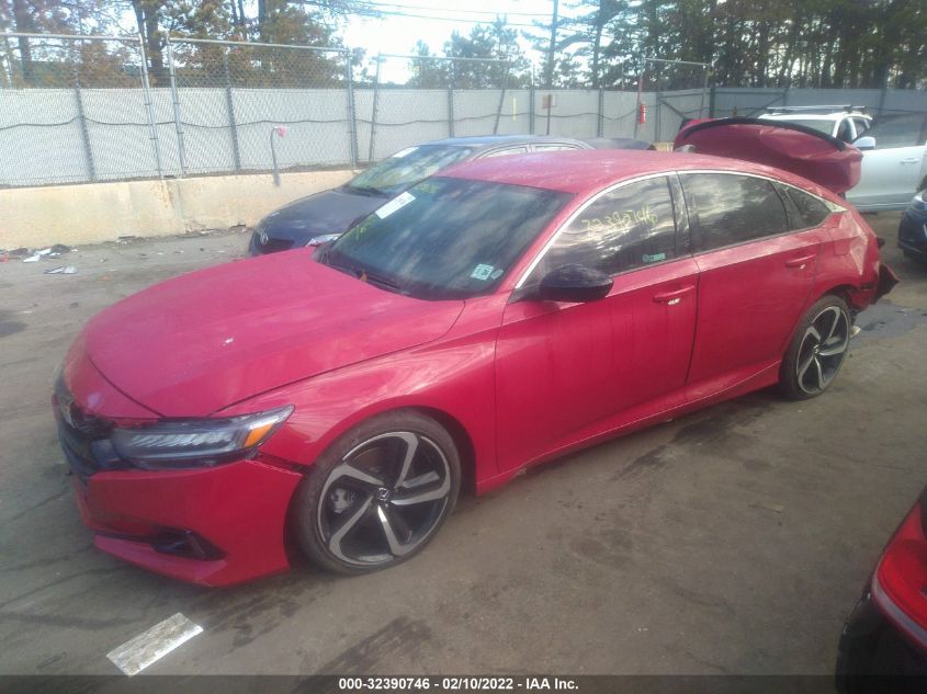 2021 HONDA ACCORD SEDAN SPORT VIN: 1HGCV1F31MA080707