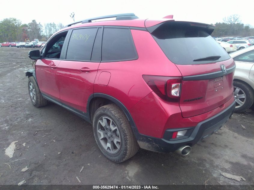 2022 HONDA PASSPORT TRAILSPORT VIN: 5FNYF8H61NB004446