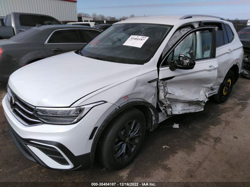 2022 VOLKSWAGEN TIGUAN SE VIN: 3VV3B7AX8NM167157