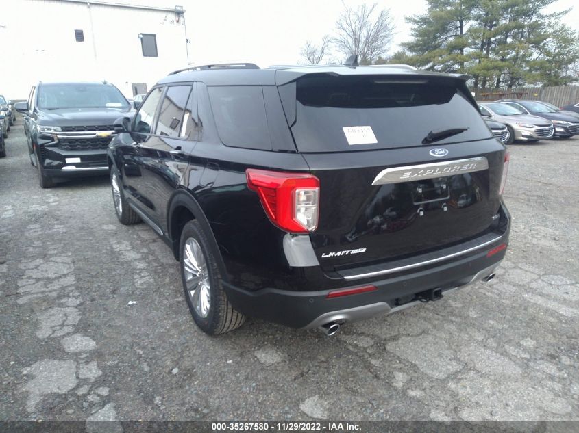 2022 FORD EXPLORER LIMITED VIN: 1FM5K8FW9NNA09344