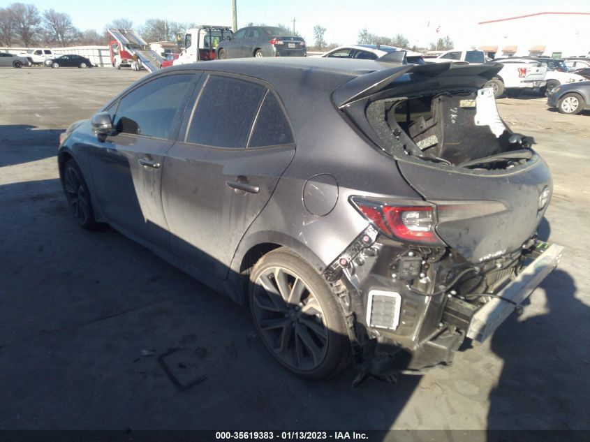 2022 TOYOTA COROLLA HATCHBACK XSE VIN: JTNA4MBE6N3189540