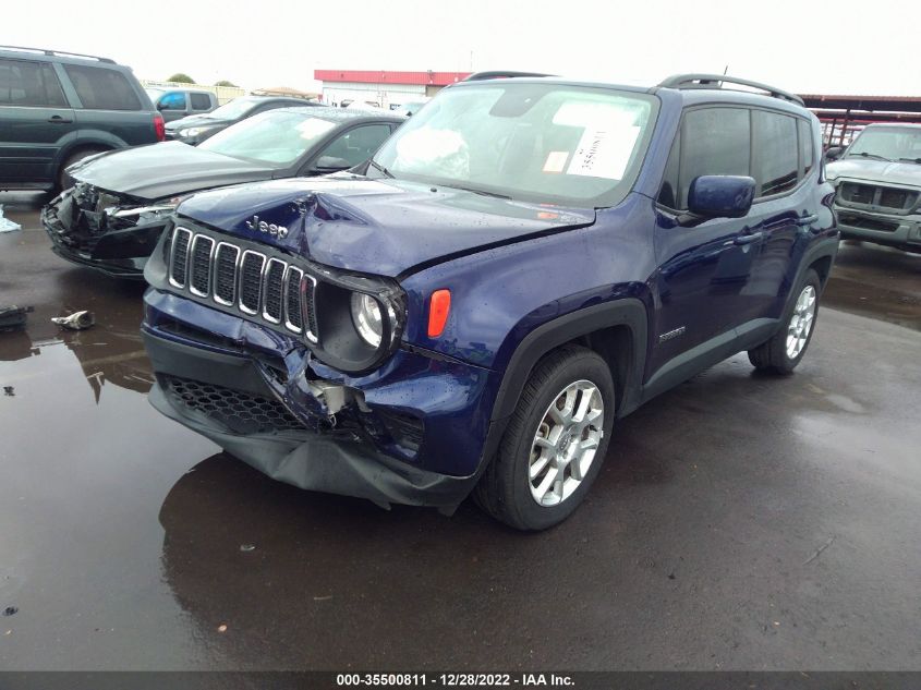 2020 JEEP RENEGADE LATITUDE VIN: ZACNJABB0LPL86180
