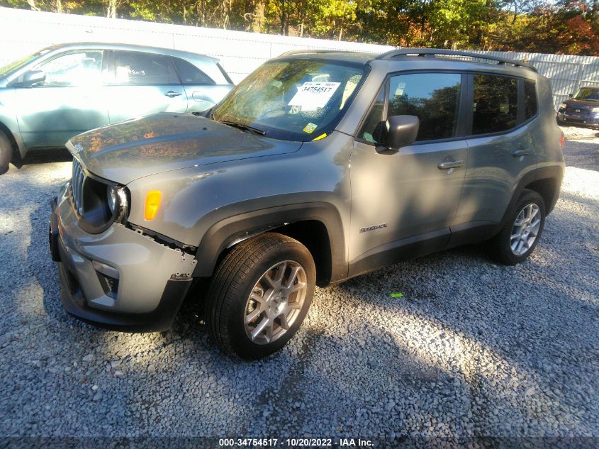 2022 JEEP RENEGADE LATITUDE VIN: ZACNJDB16NPN63584