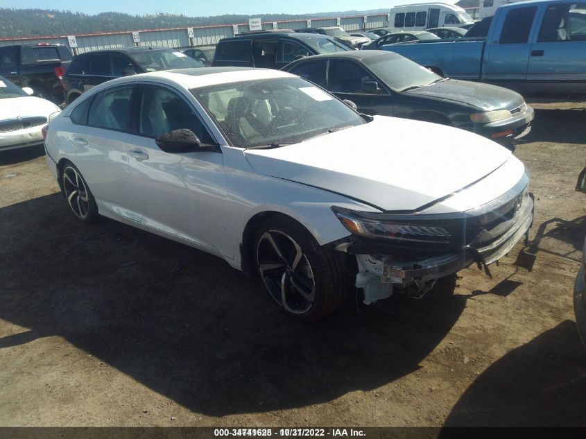 2021 HONDA ACCORD SEDAN SPORT VIN: 1HGCV2F32MA019193