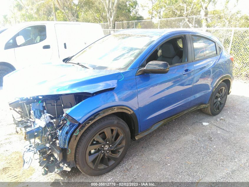 2022 HONDA HR-V SPORT VIN: 3CZRU5H11NM740354