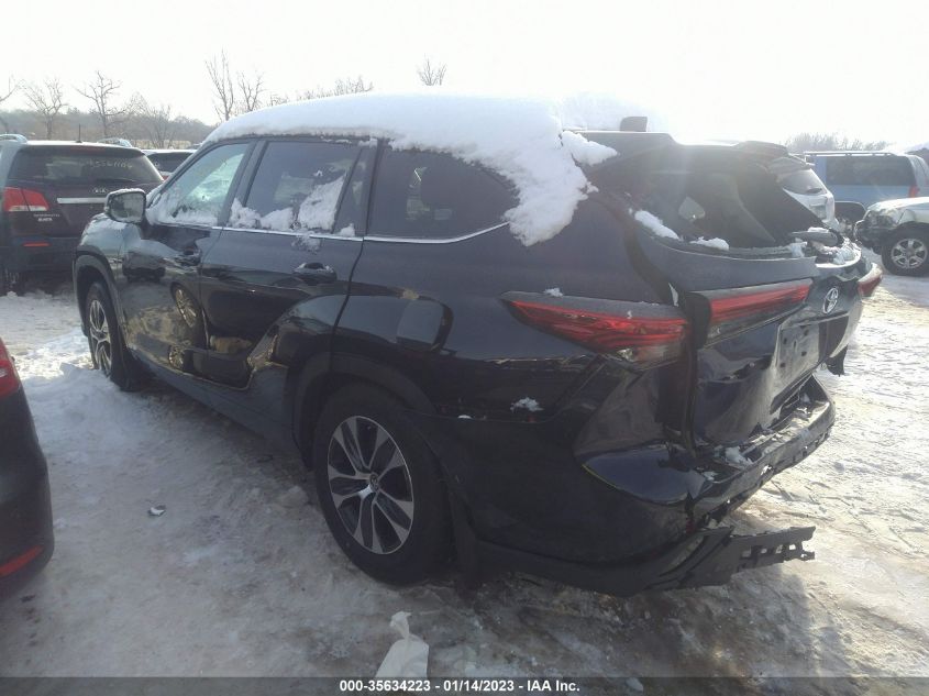 2021 TOYOTA HIGHLANDER XLE VIN: 5TDGZRBH1MS552850