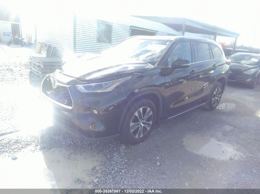 2021 TOYOTA HIGHLANDER XLE VIN: 5TDGZRAH6MS048750
