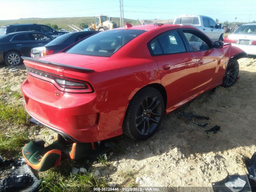 2022 DODGE CHARGER SCAT PACK VIN: 2C3CDXGJXNH256212