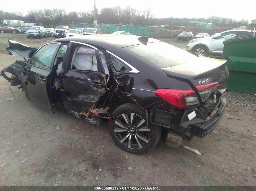 2022 HONDA CIVIC SEDAN EX VIN: JHMFE1F74NX002448
