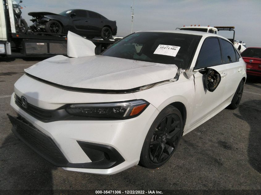 2022 HONDA CIVIC SEDAN SPORT VIN: 2HGFE2F5XNH518972