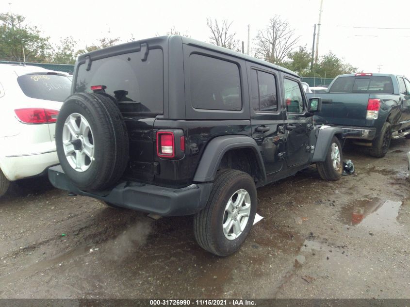 2020 JEEP WRANGLER UNLIMITED SPORT S VIN: 1C4HJXDN7LW345915