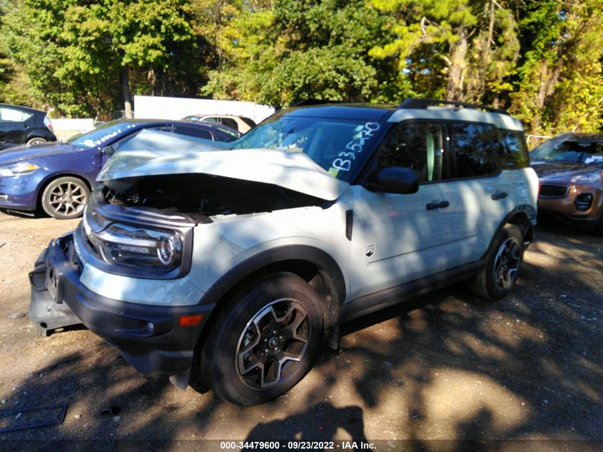 2021 FORD BRONCO SPORT BIG BEND VIN: 3FMCR9B68MRB35270