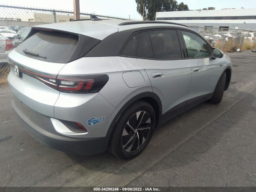 2021 VOLKSWAGEN ID.4 PRO VIN: WVGRMPE26MP023578