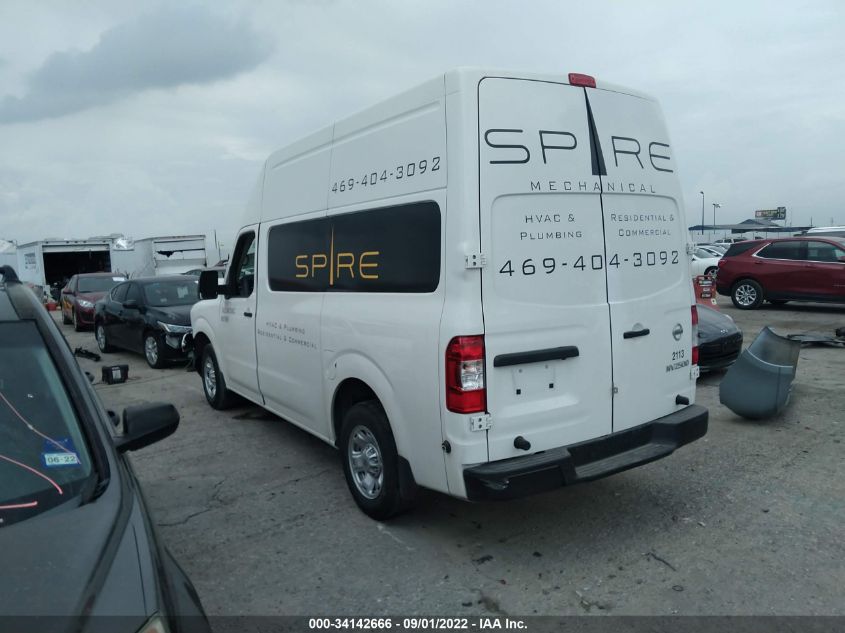 2021 NISSAN NV CARGO S VIN: 1N6BF0LY9MN804263
