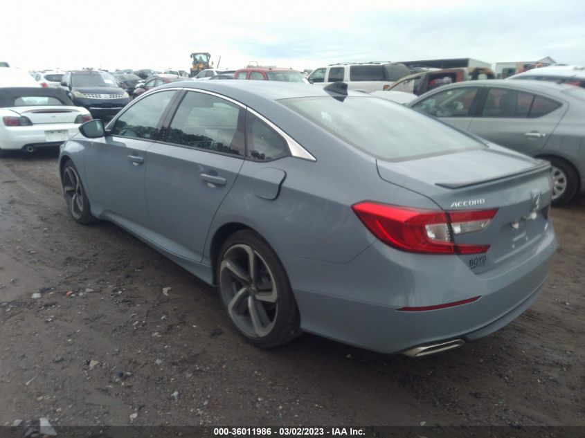 2022 HONDA ACCORD SEDAN SPORT VIN: 1HGCV1F33NA114146