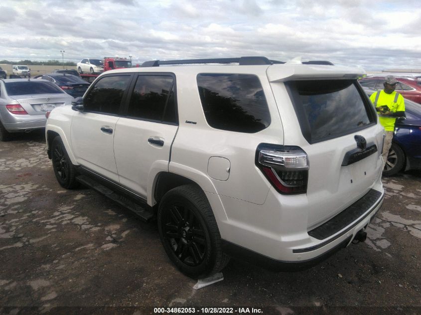 2021 TOYOTA 4RUNNER NIGHTSHADE VIN: JTEJU5JR7M5961718