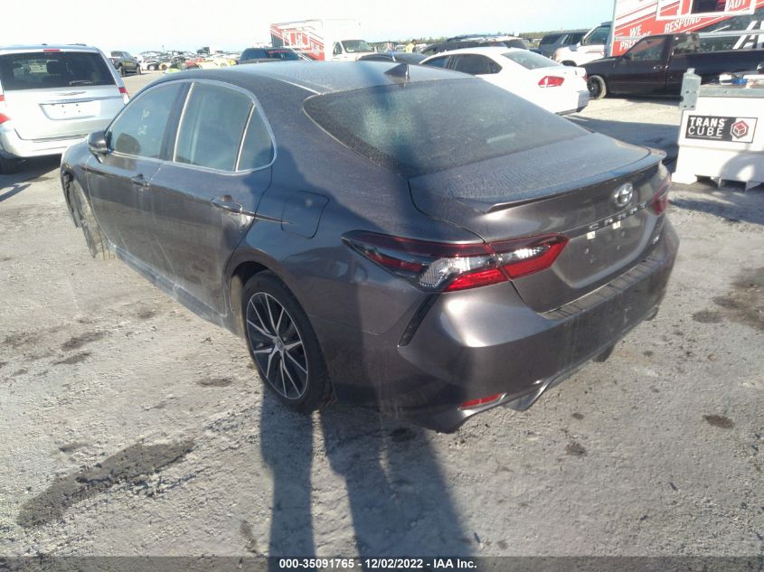 2022 TOYOTA CAMRY SE VIN: 4T1G11AK8NU618020