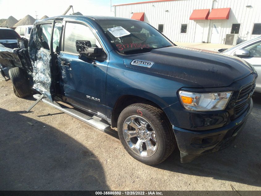 2021 RAM 1500 LONE STAR VIN: 1C6SRFFT2MN505671