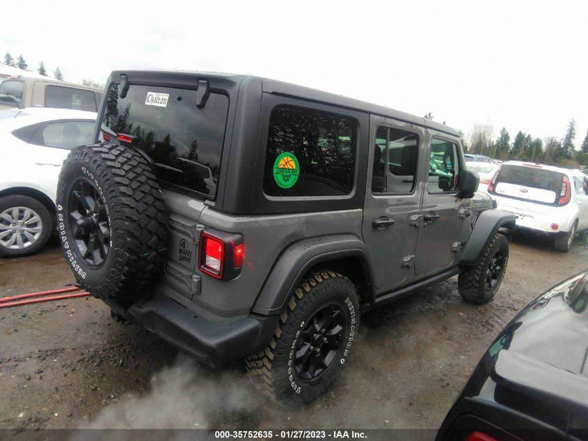 2021 JEEP WRANGLER UNLIMITED WILLYS VIN: 1C4HJXDN5MW594425