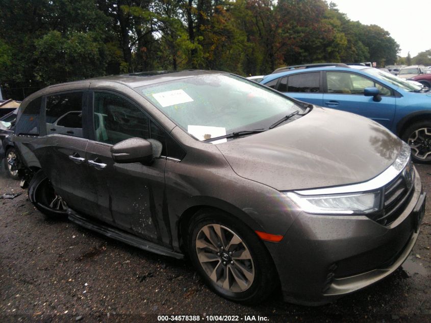 2022 HONDA ODYSSEY EX-L VIN: 5FNRL6H70NB016517