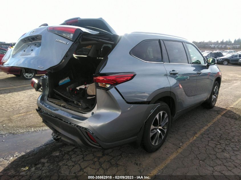 2022 TOYOTA HIGHLANDER HYBRID VIN: 5TDHBRCH7NS097558