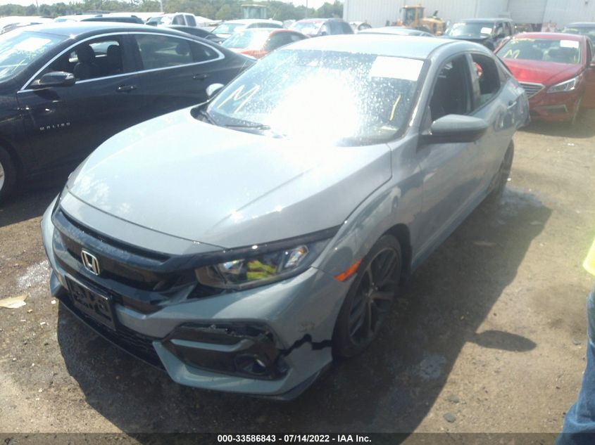 2021 HONDA CIVIC HATCHBACK SPORT VIN: SHHFK7H47MU417397